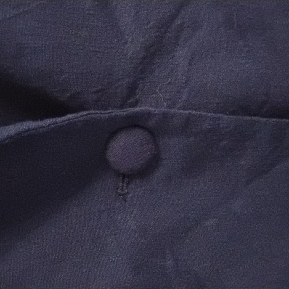 Halston Heritage Luxury Business Dark Acadamia Preppy Classic Dark Blue Blazer - Picture 7 of 16